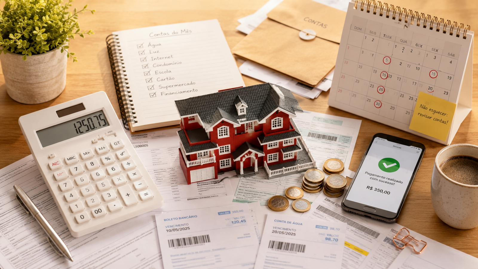 Como Organizar as Contas da Casa
