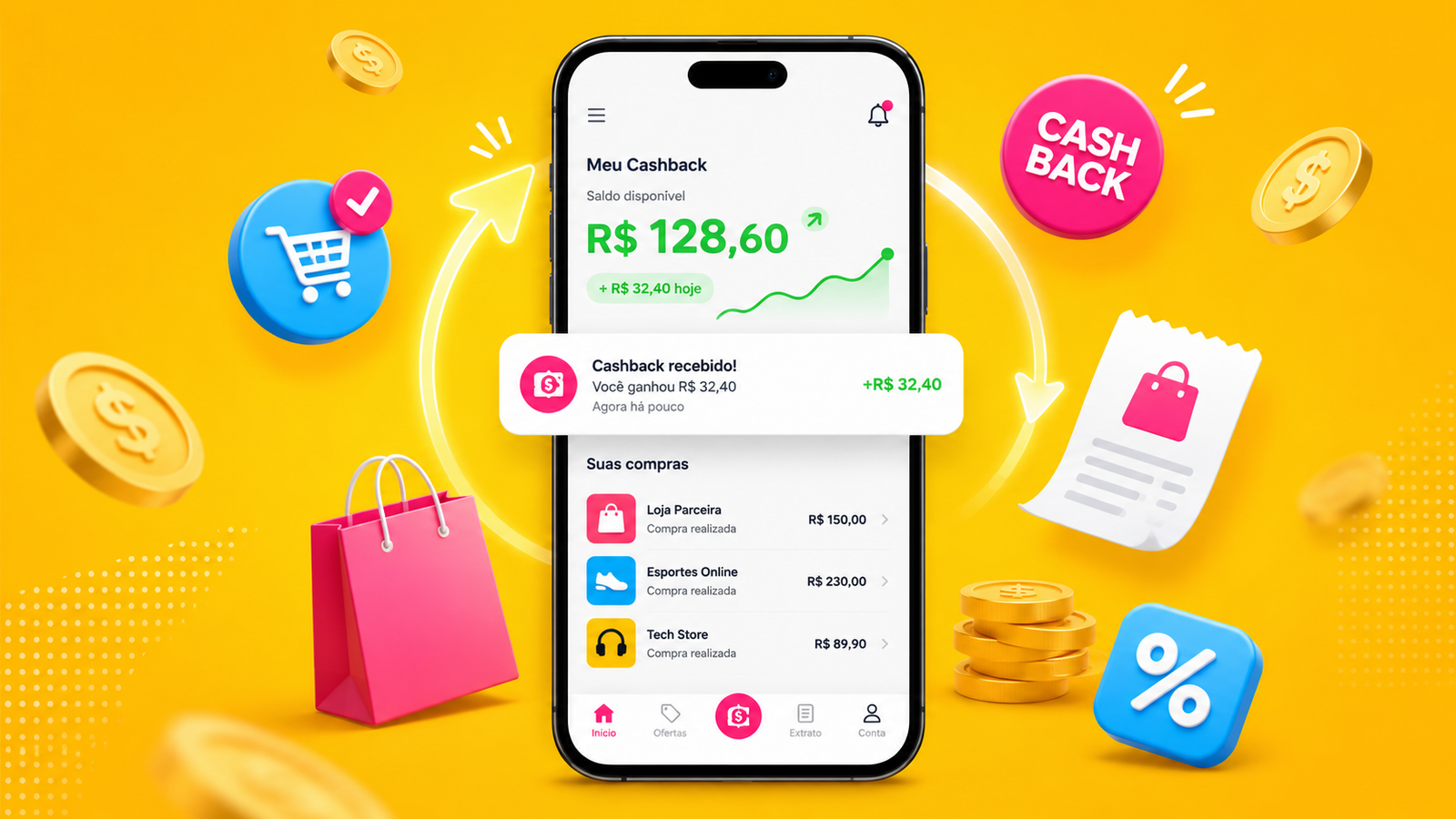 Cashback em Aplicativos: Como Funciona e Como Aproveitar 1 cashback em aplicativos