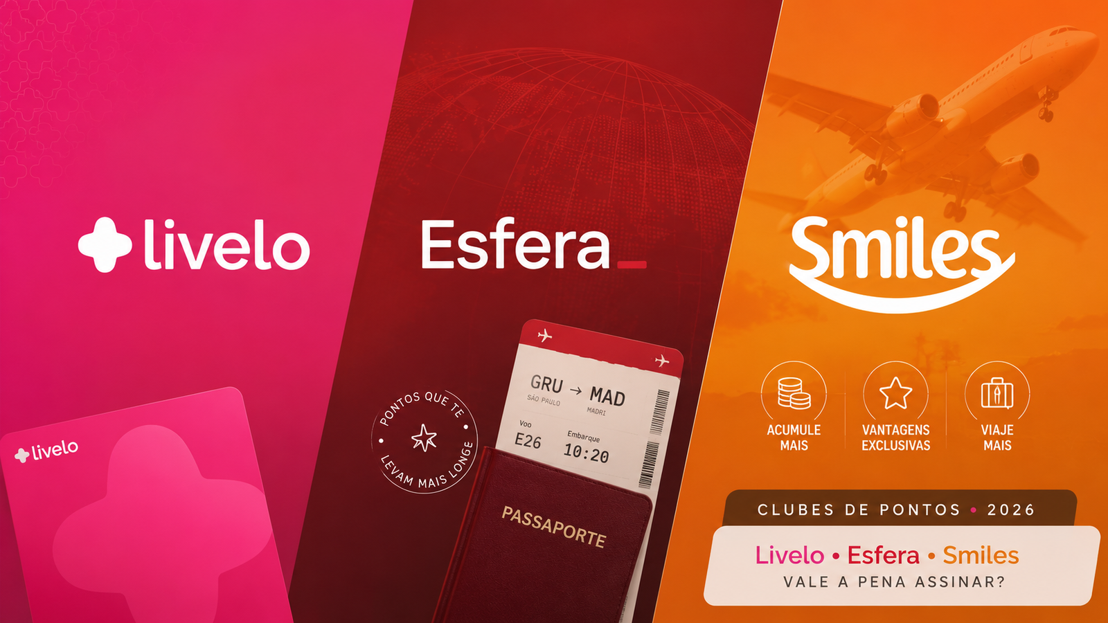 Clubes de pontos (Livelo, Esfera e Smiles): vale a pena assinar para acumular mais milhas em 2026?